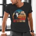 Cat Loving Daddy Fathers Day Mens None Best Cat Dad Ever Paw Fist Bump Fathers Day TeeShirt Small US Men's V-Neck T-Shirt