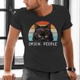 Cat Pun Introvert Anti Social Ew People Kitty Men's V-Neck T-Shirt