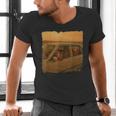 Cat Sloth Dog Retro Nostalgia Roadtrip Photo Men's V-Neck T-Shirt