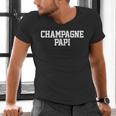 Champagne Papi Dad Father's Day Love Family Support Tee Men's V-Neck T-Shirt