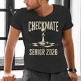 Checkmate Senior 2026 Chess Piece Class Of 2026 Graduation Men's V-Neck T-Shirt
