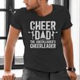 Cheer Dad The Cheerleader's Cheerleader Dad Cheer Father Men's V-Neck T-Shirt