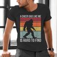 Cheer Dad Cheerleading Bigfoot Men's V-Neck T-Shirt