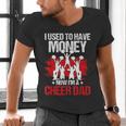 Cheer Dad Cheerleading Fathers Day Men's V-Neck T-Shirt Cheer Dad Cheerleading Fathers Day Men's V-Neck T-Shirt