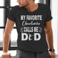 Cheer Dad My Favorite Cheerleader Calls Me Dad Men's V-Neck T-Shirt