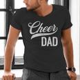 Cheer Dad Green Cheerleading Matching Parents Men's V-Neck T-Shirt