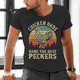 Chicken Dads Have The Best Peckers Vintage Apparel Men's V-Neck T-Shirt Chicken Dads Have The Best Peckers Vintage Apparel Men's V-Neck T-Shirt
