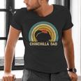 Chinchilla Dad Father's Day Chinchilla Lover Dad Daddy Men's V-Neck T-Shirt