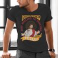 Christian Jesus Religious Sayings Catholic Introvert Men's V-Neck T-Shirt Christian Jesus Religious Sayings Catholic Introvert Men's V-Neck T-Shirt