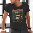 Christmas Movies Chill Retro VHS Holiday Nostalgia Men's V-Neck T-Shirt Christmas Movies Chill Retro VHS Holiday Nostalgia Men's V-Neck T-Shirt