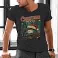 Christmas Movies Chill Retro VHS Holiday Nostalgia Men's V-Neck T-Shirt Christmas Movies Chill Retro VHS Holiday Nostalgia Men's V-Neck T-Shirt