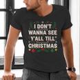 Christmas Sarcastic Introvert Holiday Shirt Men's V-Neck T-Shirt