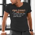 Cigar-Trovert Cigar Smoking Humor Definition Introvert Men's V-Neck T-Shirt Cigar-Trovert Cigar Smoking Humor Definition Introvert Men's V-Neck T-Shirt