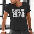 Class Of 1978 High School College Graduation Reunion Men's V-Neck T-Shirt
