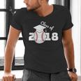 Class Of 2018 Baseball Senior Graduation Shirt Grad Men's V-Neck T-Shirt