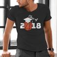 Class Of 2018 Basketball Senior Graduation Shirt Grad Men's V-Neck T-Shirt