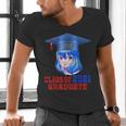 Class Of 2021 Graduate Kawaii Anime Girl School Graduation Men's V-Neck T-Shirt