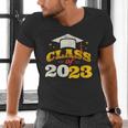Class Of 2023 School Graduation Vintage Retro Class Of 2023 Men's V-Neck T-Shirt