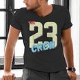 Class Of 2023 Seniors 23 Crew Senior Graduation Idea Men's V-Neck T-Shirt