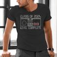 Class Of 2024 Level Complete Video Gamer Senior Graduation Men's V-Neck T-Shirt
