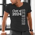 Class Of 2024 Senior 24 Shirt High School Graduation Party Men's V-Neck T-Shirt