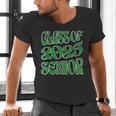 Class Of 2025 Senior Green Student Graduation Men's V-Neck T-Shirt