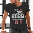 Class Of 2026 Senior Graduation American Flag Senior 2026 Men's V-Neck T-Shirt