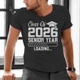Class Of 2026 Senior Year Loading Countdown Graduation Men's V-Neck T-Shirt