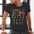 Class Of 2029 Senior Class 2029 Idea Graduation Grow With Me Men's V-Neck T-Shirt