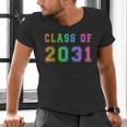Class Of 2031 High School Graduation Date Kindergarten Shirt Men's V-Neck T-Shirt