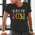 Class Of 2031 Kindergarten Graduation Back To School T-Shirt Men's V-Neck T-Shirt