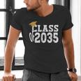 Class Of 2035 Grow With Me Boy Girl First Day Of Graduation Men's V-Neck T-Shirt