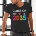 Class Of 2035 Kindergarten Pre K Grow With Me Graduation Men's V-Neck T-Shirt