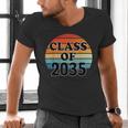 Class Of 2035 Senior Graduate Retro Graduation Men's V-Neck T-Shirt