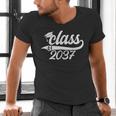 Class Of 2037 First Day Of School Graduation Grow With Me Men's V-Neck T-Shirt