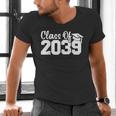 Class Of 2039 Senior 2039 Kindergarten To Graduation Men's V-Neck T-Shirt