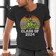 Class Of Dinosaur Apparel 2024 Graduation Graduate Dino Boy Men's V-Neck T-Shirt