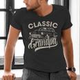 Classic Grandpa Saying Car Lover Men Dad Papa Grandpa Men's V-Neck T-Shirt