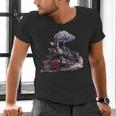 Classic Steam Train Enthusiasts Nostalgia For Train Lovers Men's V-Neck T-Shirt
