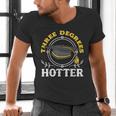College Masters Degree Graduation Three Degrees Hotter Men's V-Neck T-Shirt