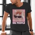 Cool Cat Meme Ew People Anti Social Introvert Cute Cat Men's V-Neck T-Shirt Cool Cat Meme Ew People Anti Social Introvert Cute Cat Men's V-Neck T-Shirt