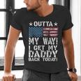 Cool I Get My Daddy Back Today Military Child Small Men's V-Neck T-Shirt