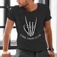 Cool Dads Club Skeleton Rock Pocket Fathers Day Rocker Hand Men's V-Neck T-Shirt
