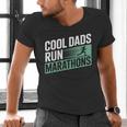Cool Dads Run Marathons Marathon Running Runner Men's V-Neck T-Shirt