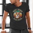Corgi Dad Idea For Men Men's V-Neck T-Shirt