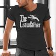 Crawfish The Crawfather Crayfish Parody Dad Papa Men Men's V-Neck T-Shirt Crawfish The Crawfather Crayfish Parody Dad Papa Men Men's V-Neck T-Shirt