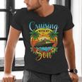 Cruising With My Son Mom Dad Cruise Vacation Matching Men's V-Neck T-Shirt