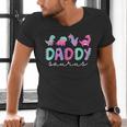 Cute Daddy Saurus Dad Dinosaur Birthday Boy Girl Family Men's V-Neck T-Shirt