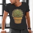 Cute Golden Barrel Cactus Introvert Distressed Men's V-Neck T-Shirt Cute Golden Barrel Cactus Introvert Distressed Men's V-Neck T-Shirt