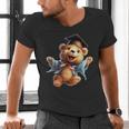 Cute Graduation Bear To Celebrate Your Graduate Men's V-Neck T-Shirt